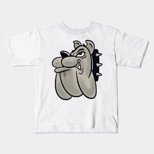 Bulldog mascot head Kids T-Shirt